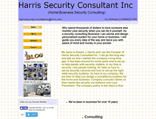 Tablet Screenshot of harrissecurityconsultantinc.com